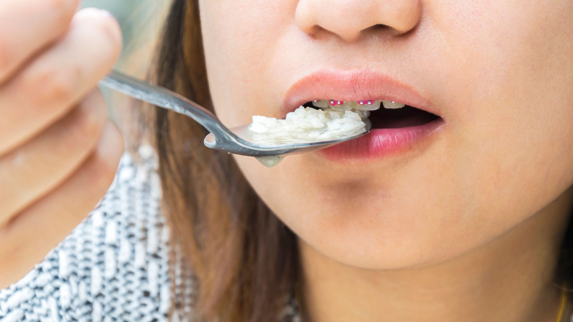 Brace Yourself: Foods to Avoid With Braces and Why 3 person eating rice with soup